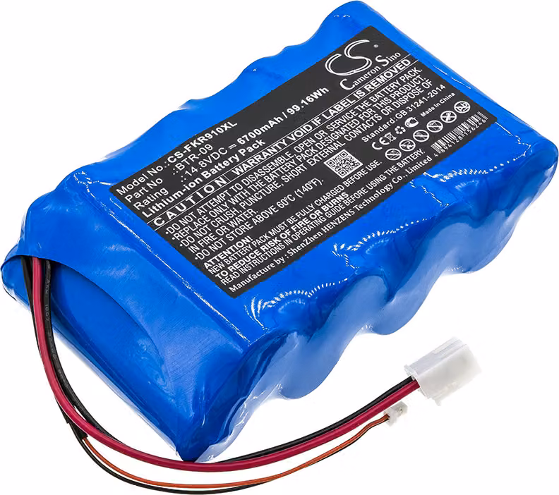 TECHTEK Batteria compatibile con [Fujikura] FSM-601S, FSM-602S, FSM-61S, FSM-62S, FSM-702R, FSM-70R, FSM-70S, FSM-80C, FSM-80C+, FSM-80S sostituisce