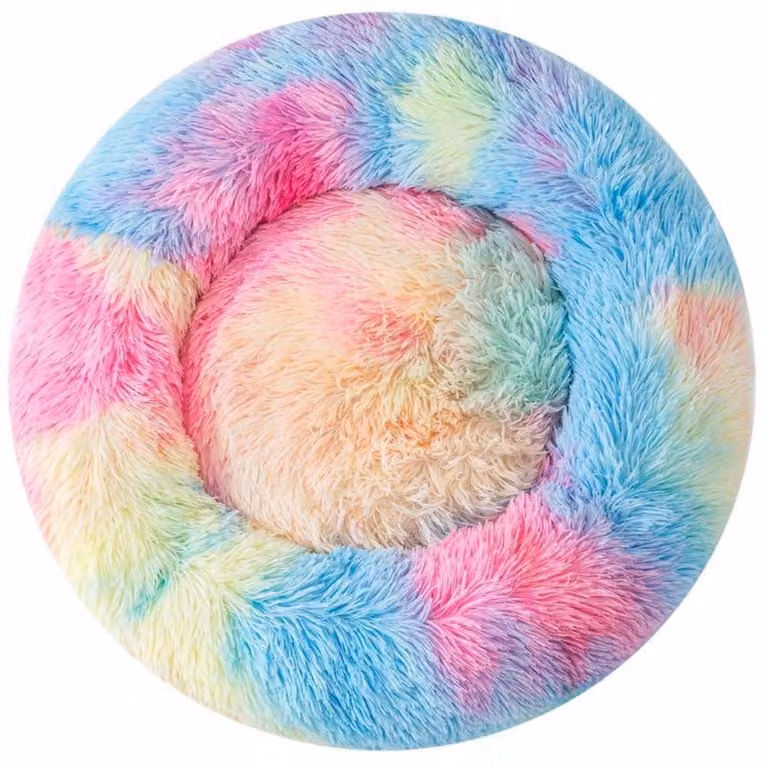 Cuccia a forma di ciambella per piccoli cani e gatti, fino a 3 kg, dimensioni 35 x 35 x 14 cm
