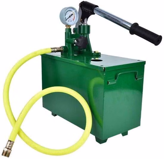 Manometro idraulico da 40 kg - Manometro manuale - Adatto per serbatoi/tubazioni - Dotato di un serbatoio da 18 litri - Realizzato in acciaio resistente - Ideale per l'uso quotidiano