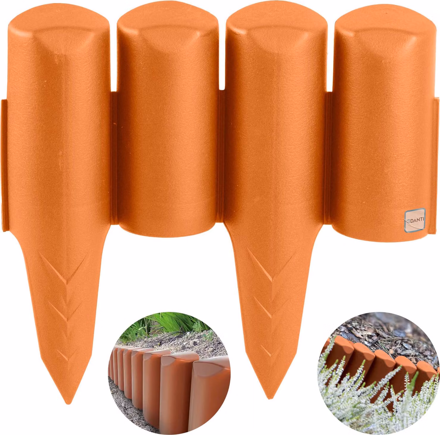Recinzione da giardino 2,5 m perimetrale a palizzata in terracotta