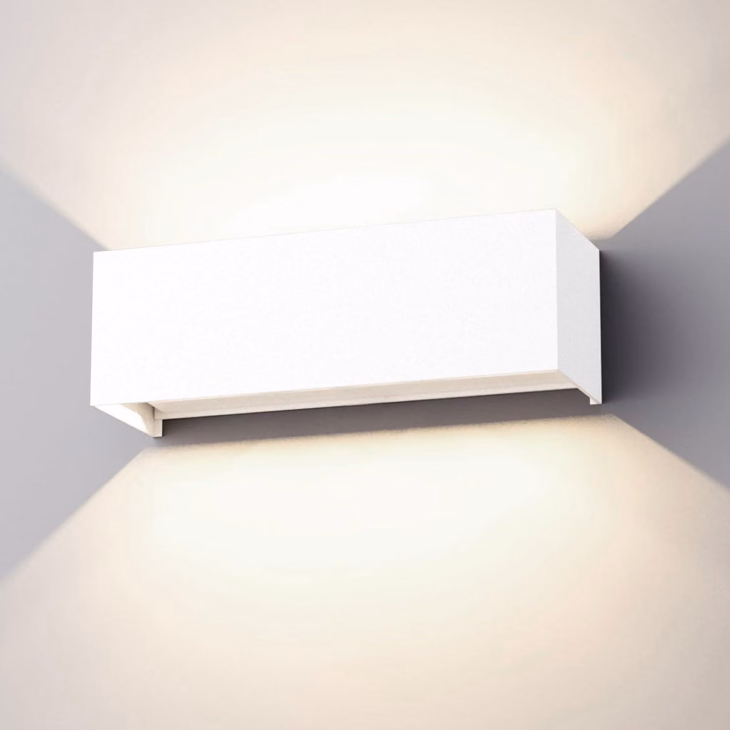 Lampada da esterno a LED da 30W, grado di protezione IP65, temperatura di colore 4000K, bianco naturale, realizzata in alluminio, colore bianco