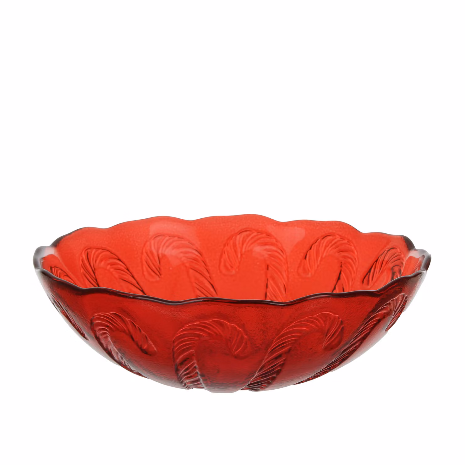Ciotolina natalizia in vetro rossa con diametro di 16 cm – 2