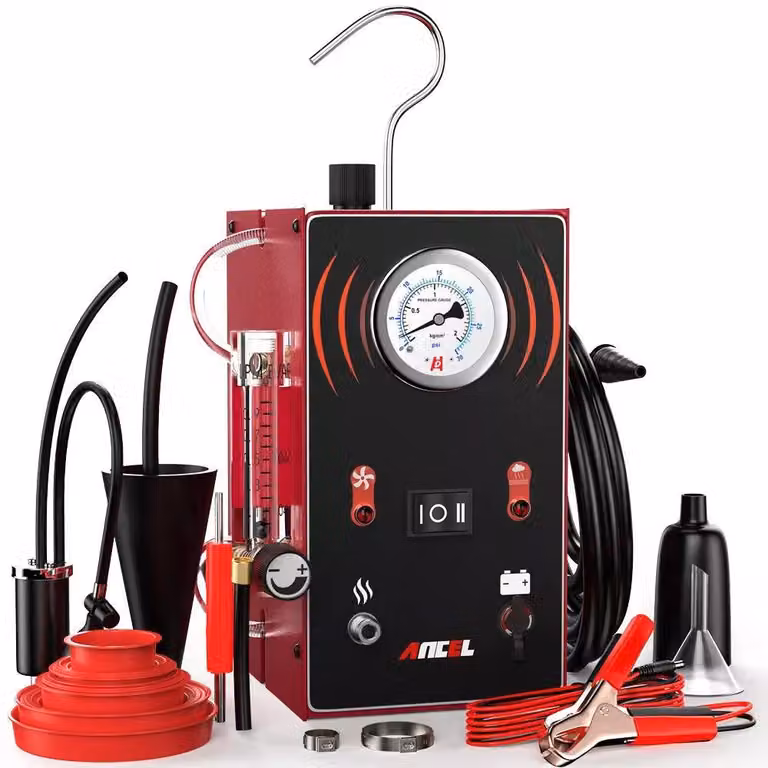 Rilevatore di perdite - Tester per perdite - Macchina per la rilevazione di perdite - Alimentazione a 12V - Flusso di fumo costante