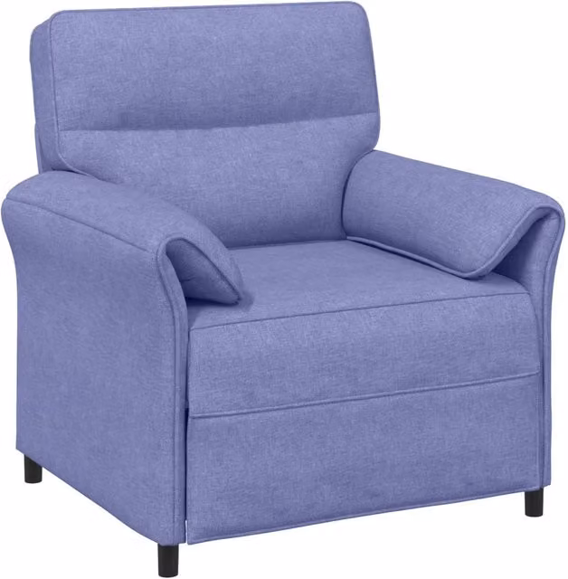 Divano moderno da soggiorno con rivestimento in tessuto nero e struttura in metallo DESIGN IN – 1