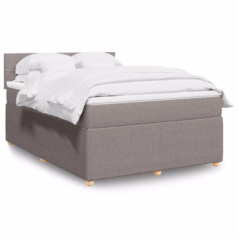 vidaXL Letto Ibrido con Materasso in Tessuto, L/P/H: 140 x 200 cm