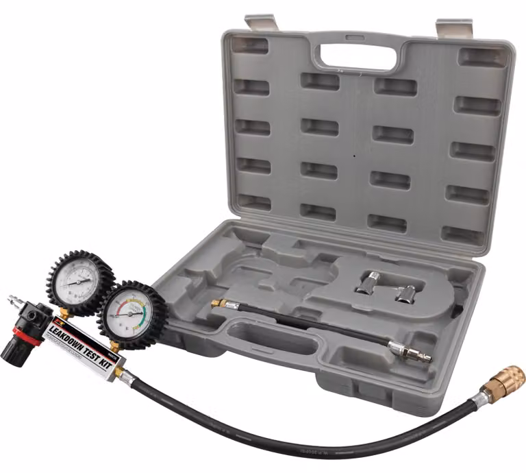 Kit di prova a pressione per la verifica di tenuta, con adattatori da 12 mm e 14 mm, 2 manometri da 2,5 pollici, per la prova dei motori