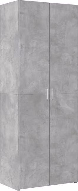 Credenza | Madia | Buffet da pranzo | Armadio da pranzo Grigio Cemento 70x42,5x185 cm in Legno Ingegnerizzato