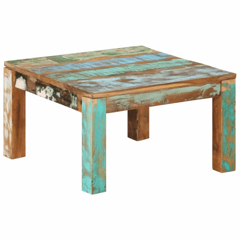 Tavolino SYFAX™ 60x60x35 cm in legno massiccio di recupero