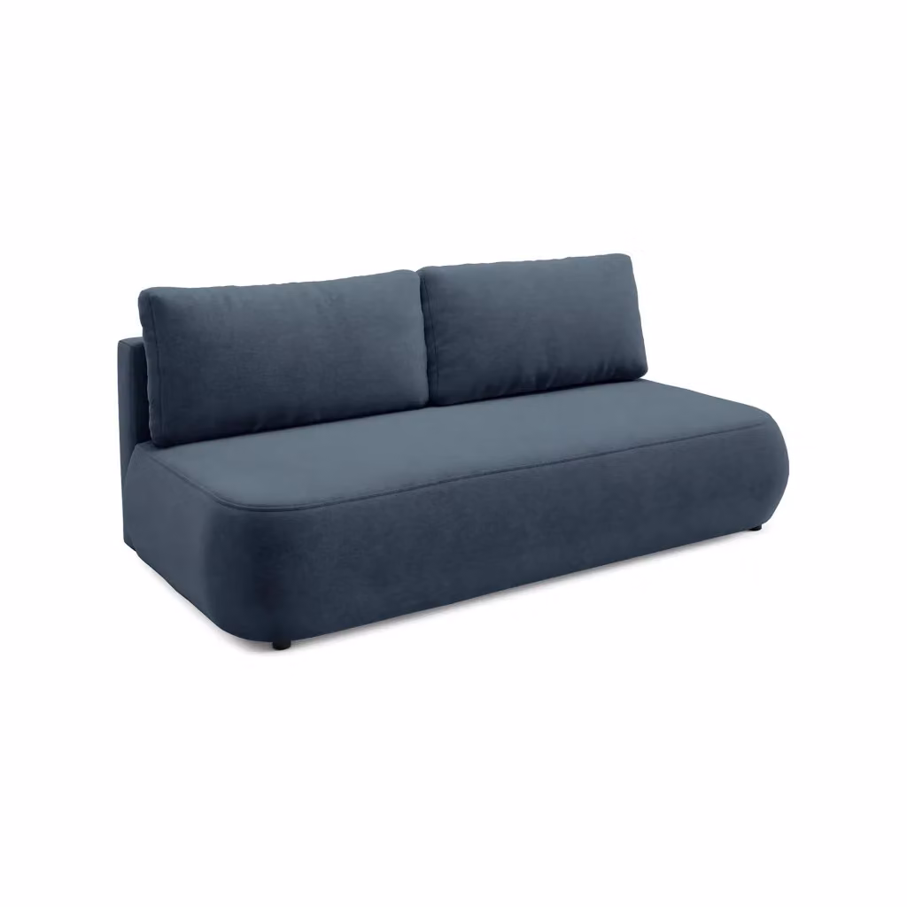 Brugnato Divano Letto 2 Posti con Contenitore DMORA Blu L: 210 cm, P: 106 cm – 2