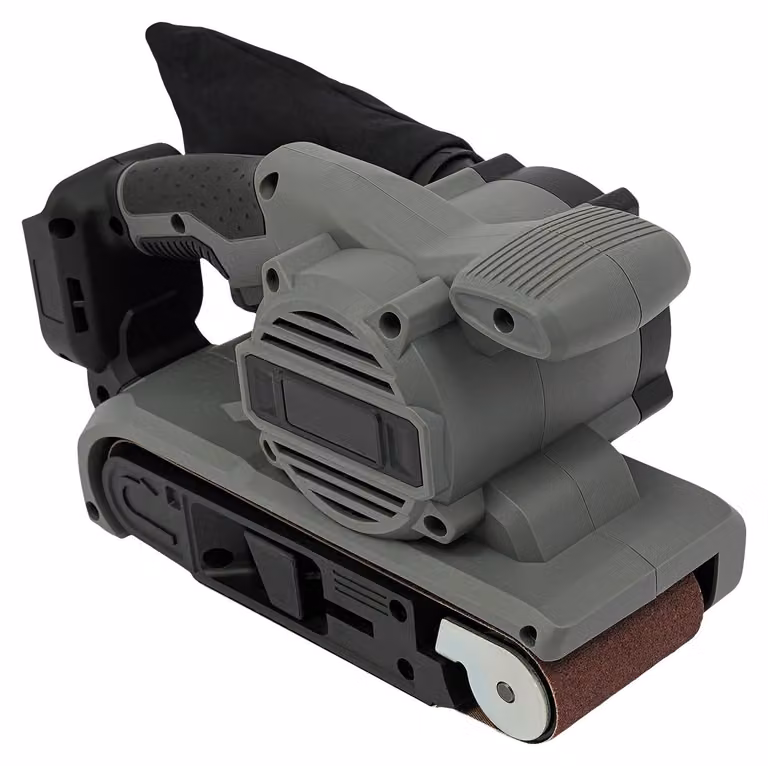 Levigatrice a nastro a batteria, motore brushless da 1200 W, 6 livelli di regolazione, nera