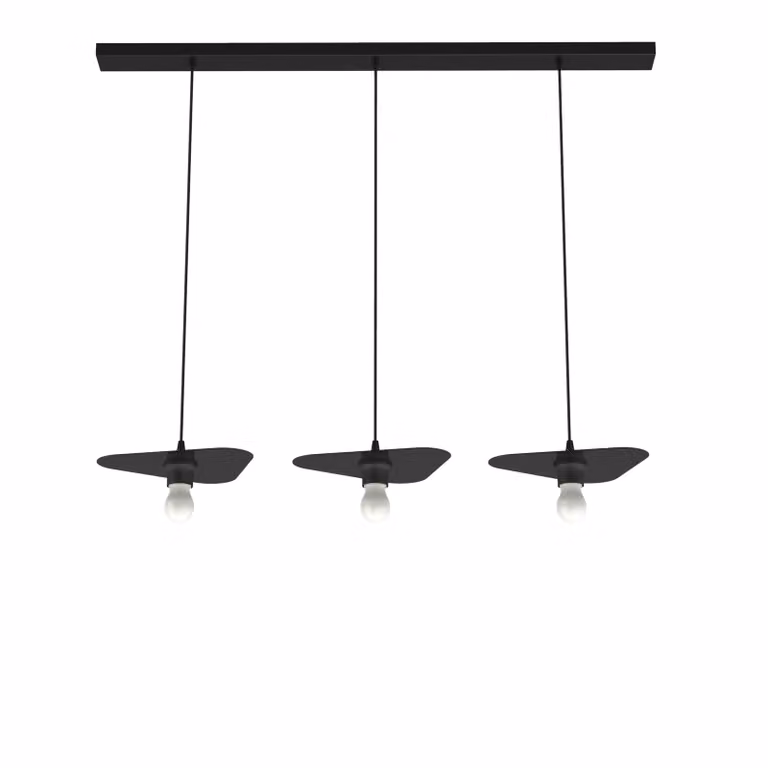 Lampada A Sospensione Cloud Lineare A 3 Luci, Monocolore Lucida