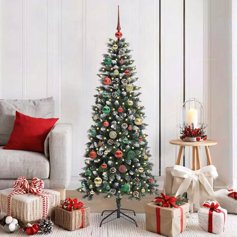 Maison Exclusive - Albero di Natale artificiale verde, 150 cm, in PVC, plastica e acciaio