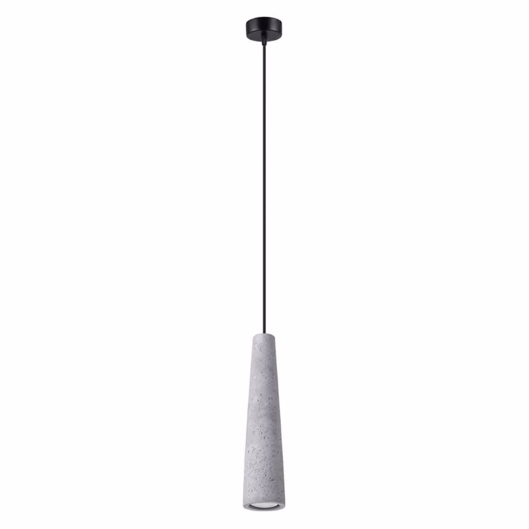 Lampada a sospensione ELECTRA in cemento 1xGU10 10W calcestruzzo 125x8x8cm Sollux Lighting