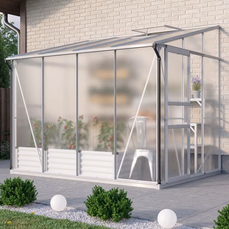 Serra addossata Vitavia "Osiris 5200" alluminio anodizzato 5,2 m² 6 mm HKP