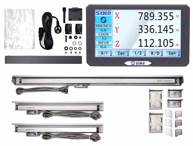 Display digitale, touchscreen, alta precisione, DRO-3PCS KA300
