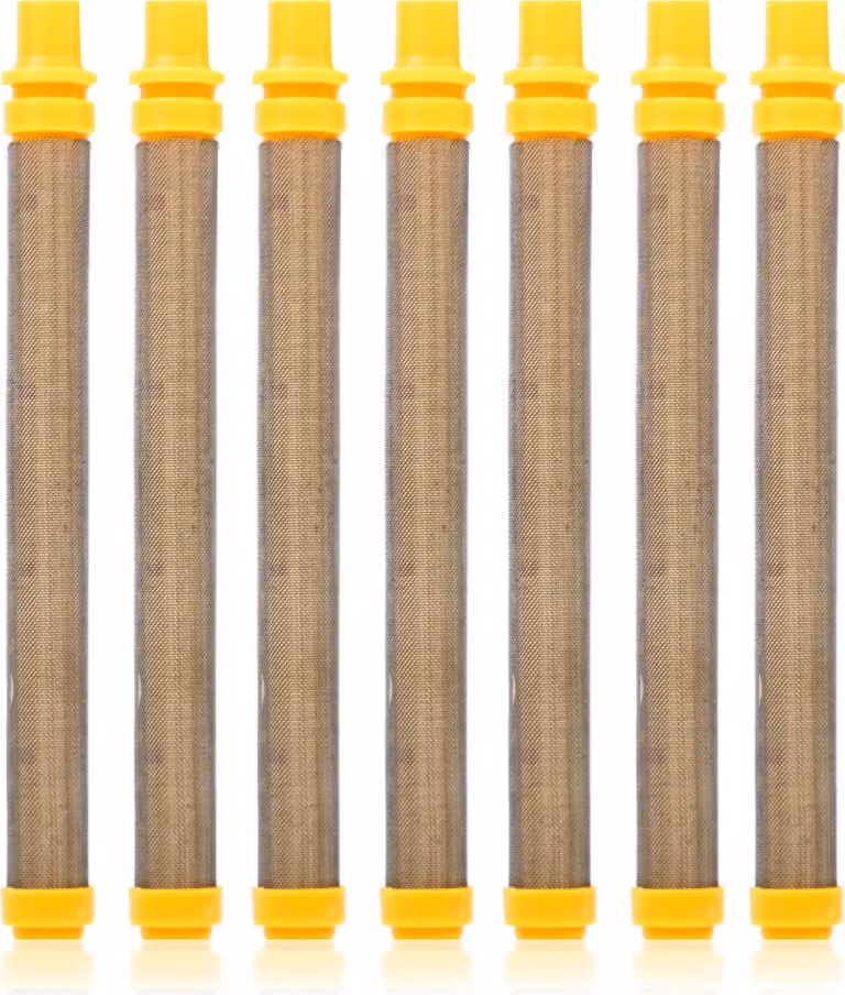 Rosfix Filtro a Dito 7x 100 Mesh, Giallo per Spruzzatore di Vernice