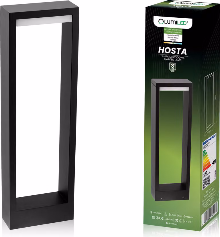 LUMILED lampada da terra per esterni 60cm lampada da terra per esterni illuminazione esterna luce di percorso LED IP44 resistente agli spruzzi 4000K bianco neutro