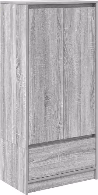 Mobile contenitore multifunzionale 55,5 x 34 x 119,5 cm pratico stile moderno realizzato in legno composito Sonoma grigio 02_0051713