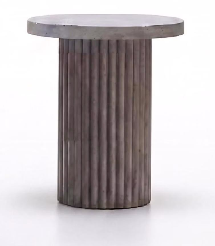 Tavolino da divano grigio, stile moderno, confortevole, minimalista e funzionale