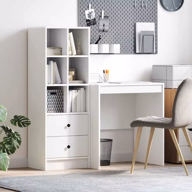 Scrivania Bianco 115,5 x 50 x 127 cm 2 pz 3337345