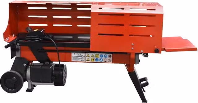 Spaccalegna orizzontale Breckner Germany con protezione 7T 230V 2,2kW in metallo nero e rosso – 1