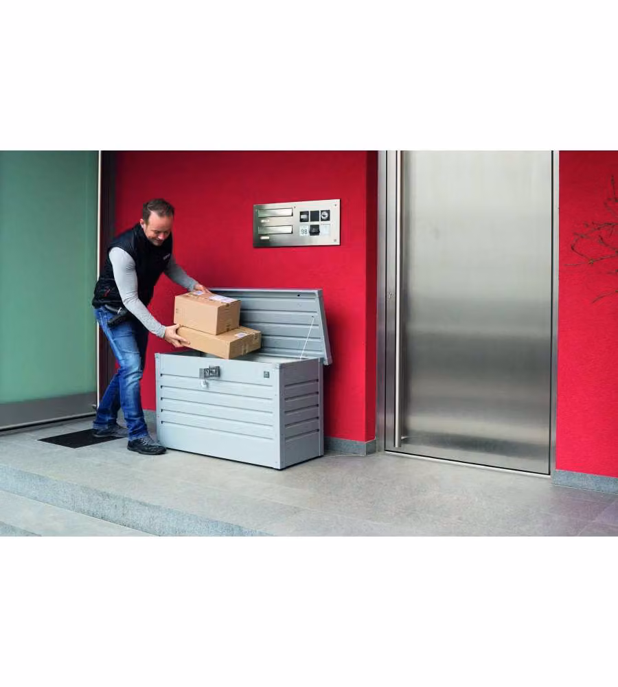 Paket-Box 100 argento metallizzato