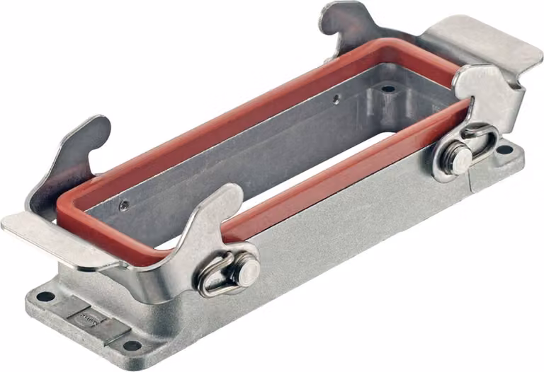 HARTING Han 24B Custodia di montaggio per alte temperature bassa con 2 staffe trasversali - 1 pezzo