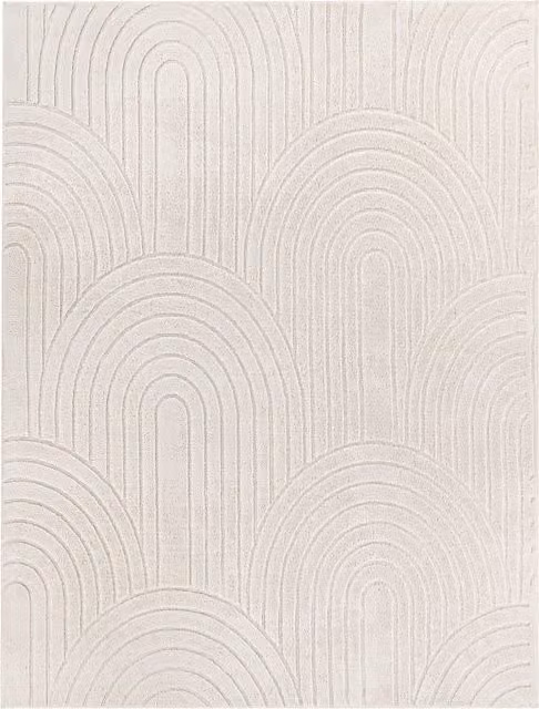 Tappeto moderno Tokko beige L: 200 cm, P: 280 cm