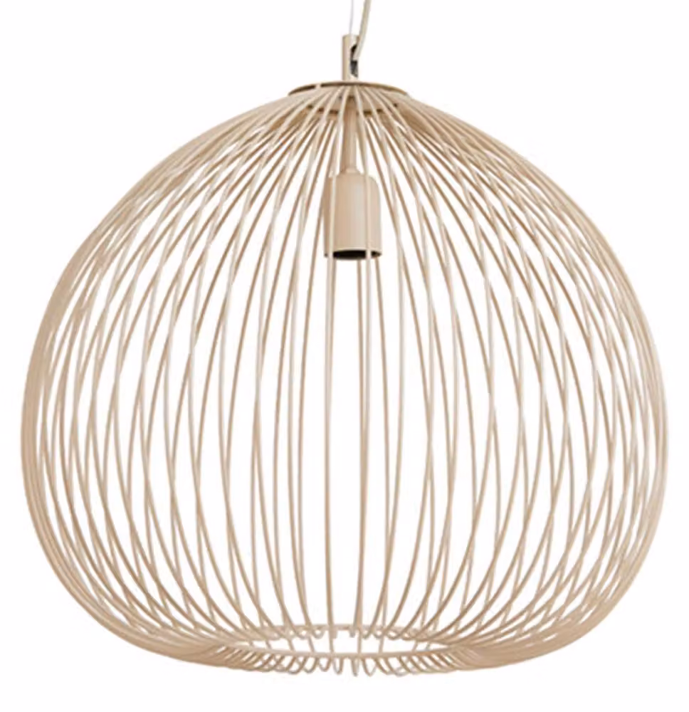 Lampada a sospensione - beige - Rilana - metallo - Ø 45cm - E27 - 2962013 - Light & Living
