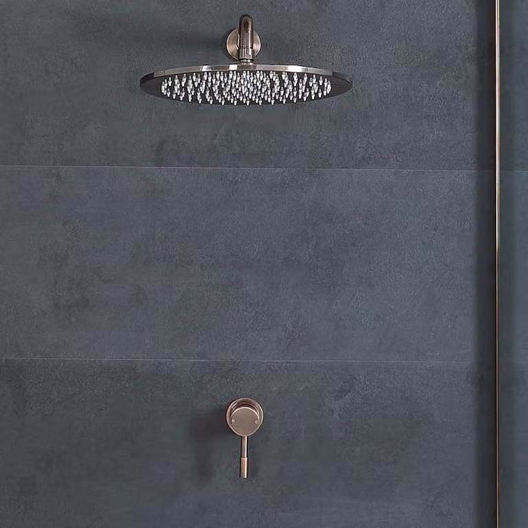 Miscelatore Manuale e Soffione Ø300mm - Bronzo Spazzolato - Amara