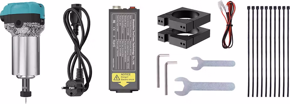 Pantografo per legno CNC, potenza 800W, velocità regolabile 10000-30000 rpm, standard, UE