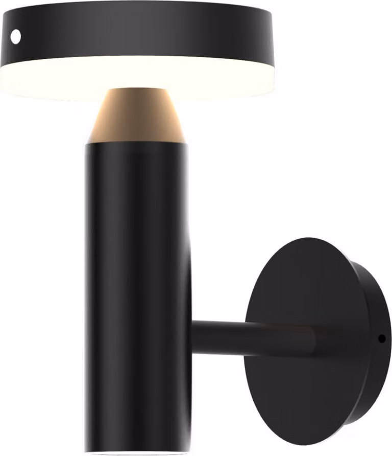 Applique da esterno a energia solare moderna con batteria integrata, LED da 4,5 W, luce neutra, sensore di movimento PIR e crepuscolare, IP44, GWINEA Polux