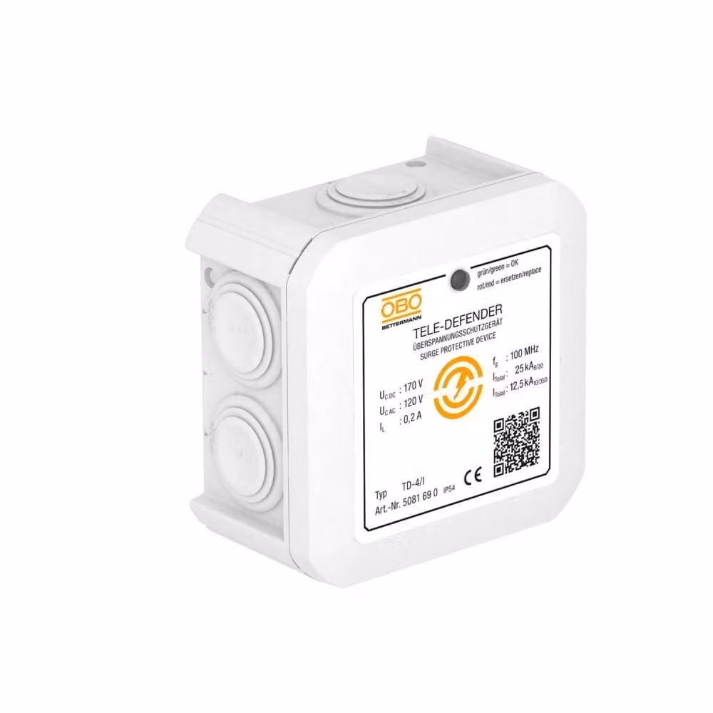 OBO Dispositivo di protezione contro le sovratensioni Bettermann TD-4/I 5081690