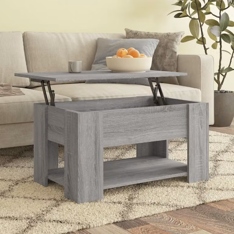 Maison Exclusive - Tavolino grigio Sonoma 79x49x41 cm Materiale ligneo