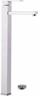 Miscelatore lavabo serie Qubika alto 52,5 cm moderno