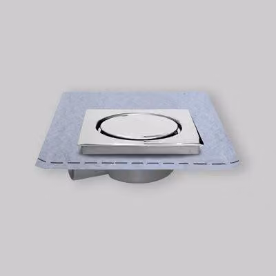 CHIUSINO 15x15 CON PILETTA AVVITABILE PER DOCCIA A PAVIMENTO + Guaina 1mq
