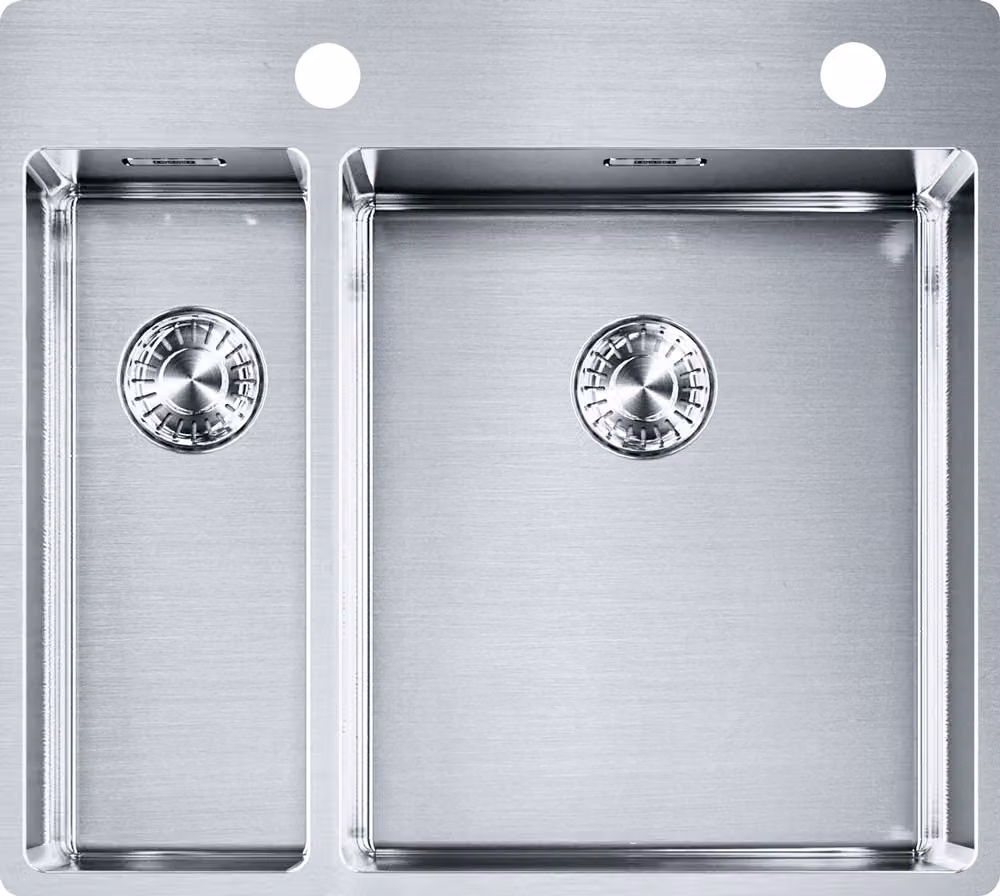 FRANKE sink BOX BXX 260-36-16 A con valvola eccentrica girevole look acciaio inox
