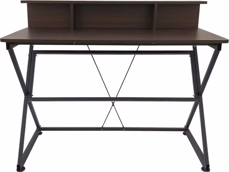Scrivania da ufficio per computer e laptop Stoer - stile industriale vintage - larghezza 110 cm
