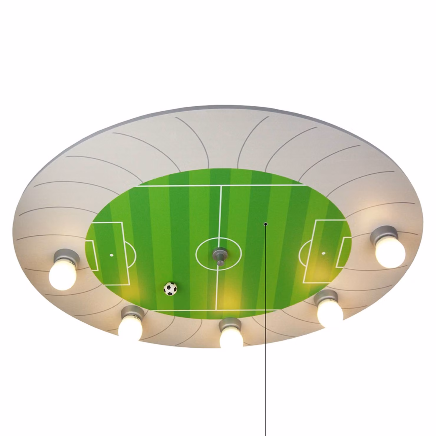 Niermann Standby Plafoniera FUßBALLSTADION, Verde, Cameretta, Legno, Plafoniera