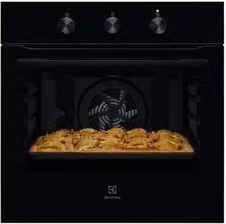 Forno da incasso elettrico Electrolux Serie 300 KOHHH04K multifunzione con cottura ventilata e funzione AquaClean, Classe A+, Nero, L: 58.9 cm, P: 59.4 cm, H: 56.9 cm, Capacità: 68 l – 1