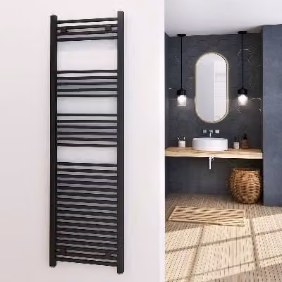Termoarredo Design Antracite Tubi Quadrati Aton H 1700 x Int 470 (Mm)
