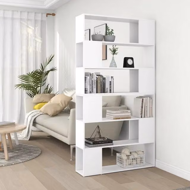 Libreria divisorio bianco vidaXL L 100 x P 24 x H 188 cm