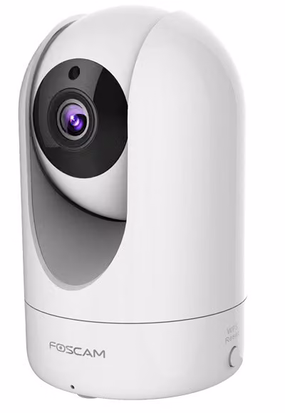 Foscam R4M-W, Telecamera IP di sicurezza, Interna, Wireless, CE, FCC, Da tavolo, Bianca