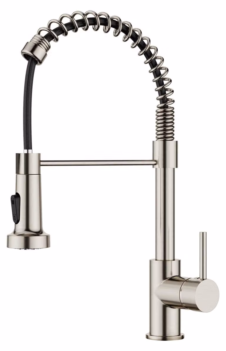 Rubinetto da cucina miscelatore - Bocca estraibile - Girevole 360° - Acciaio inossidabile - Bocca alta