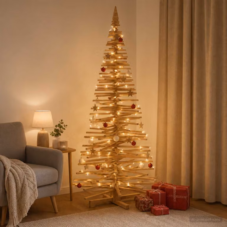 vidaXL Albero di Natale in legno KOTKA 240 cm Legno Massello di Pino