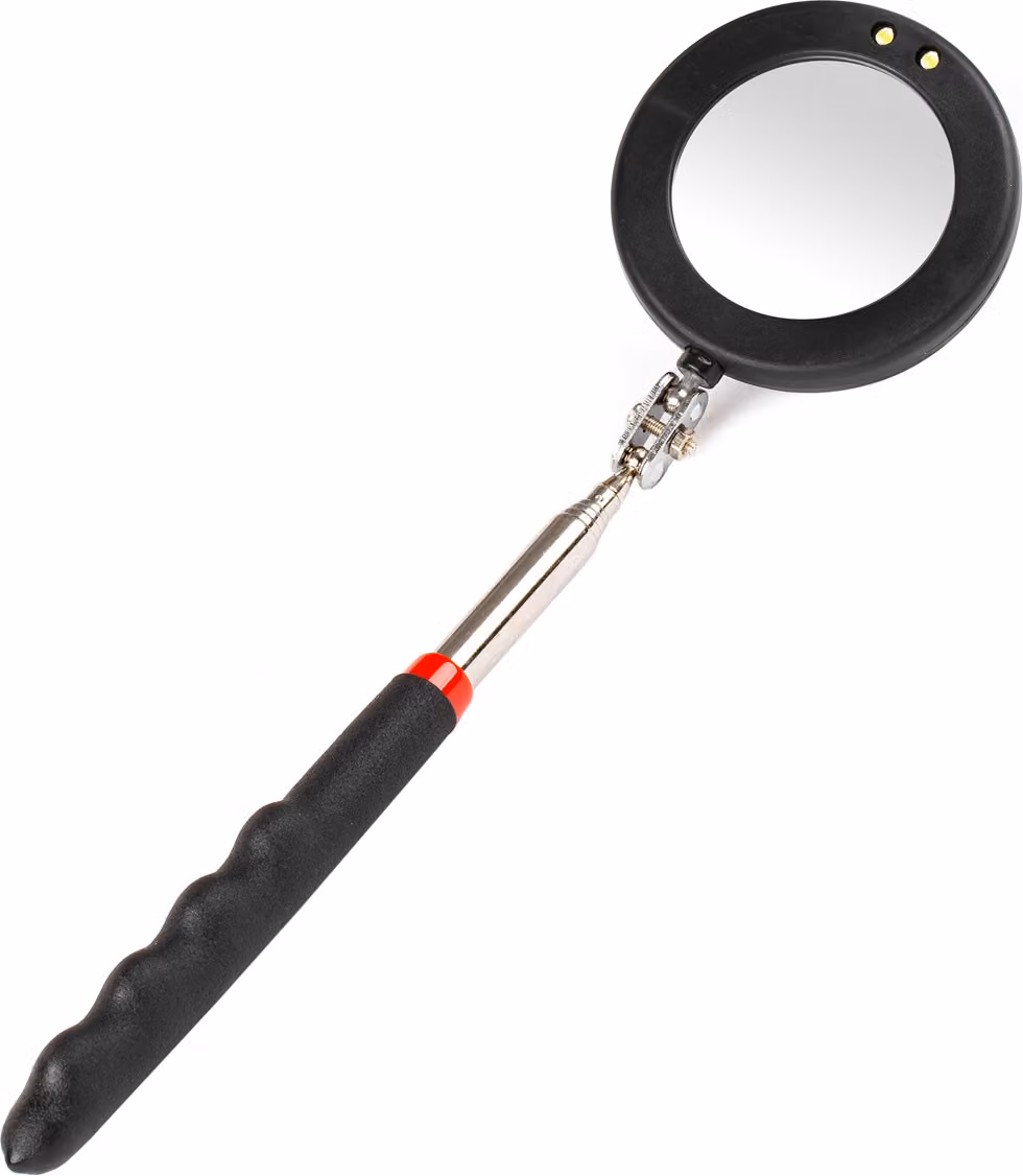 Specchio d'ispezione telescopico con luce LED 360° AMIO-02840