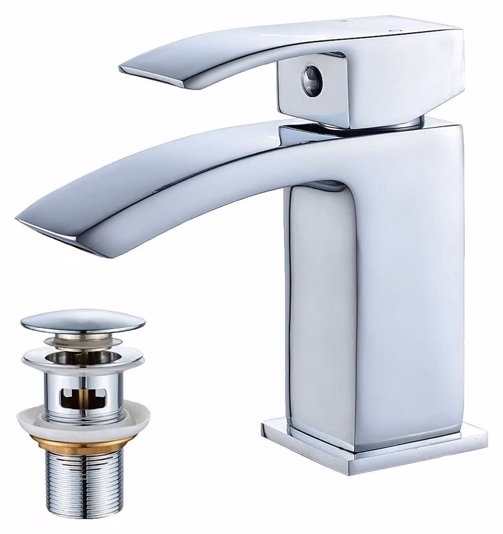 Solidchoice - Miscelatore per bagno in ottone massiccio con design a cascata