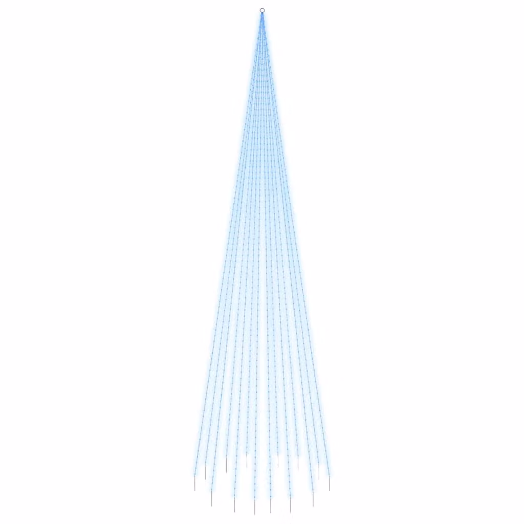 Albero di Natale a LED per pennone blu 1134 LED 800 cm