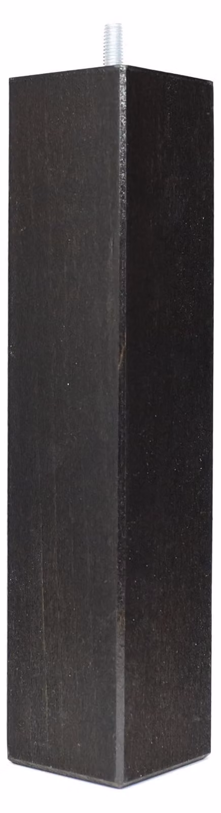 Set di 4 piedini in legno per letto, neri, altezza 25 cm