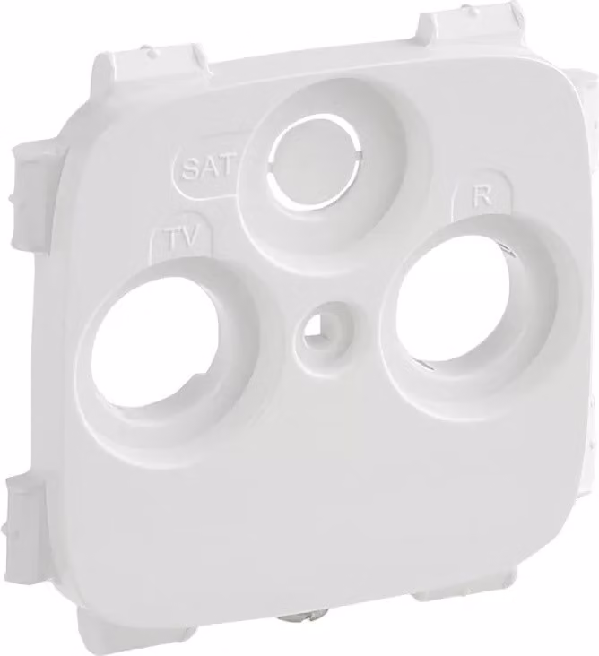 Copertura Legrand Valena Allure per TV+R-SAT (Hirschmann 30 mm). Colore: bianco ultra 754805